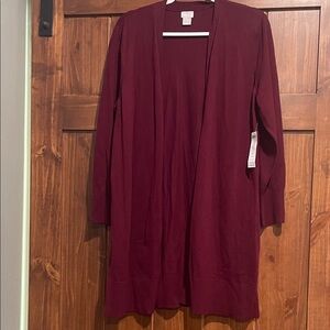 NWT Chicos Open Front Cardigan sweater Sz 2